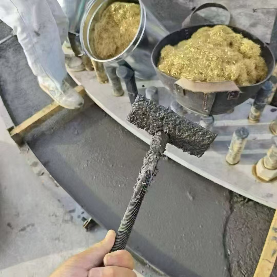 洛宁C120钢纤维高强无收灌浆料 轧机压缩机汽轮机发电机锻压设备底座灌浆材料